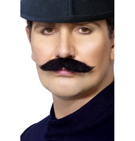 Moustache agent de police anglais adulte