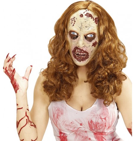 Perruque avec masque zombie adulte Halloween