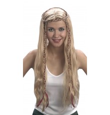 Perruque médiévale blonde femme