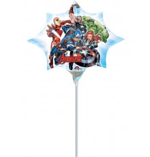 Petit ballon étoile aluminium Avengers 27 cm