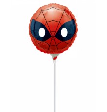 Petit ballon aluminium Spiderman Emoji 23 cm
