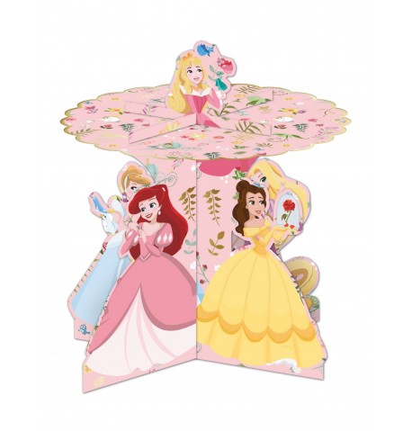Présentoir à cupcakes en carton premium Princesses Disney