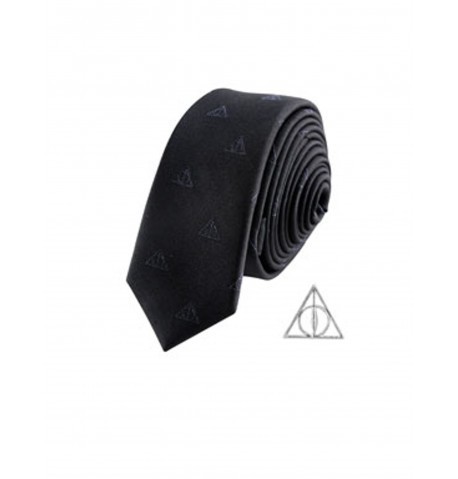 Réplique cravate deluxe avec pin's Les Reliques de la Mort Harry Potter