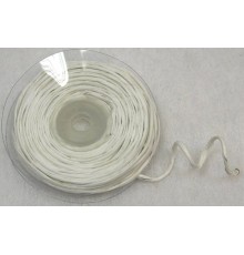 Rouleau de raphia avec fil métallique blanc 10 m
