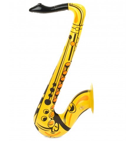 Saxophone gonflable jaune