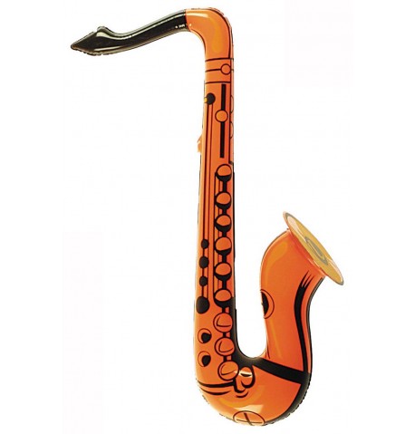 Saxophone gonflable orange