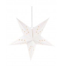 Suspension étoile blanche 60 cm