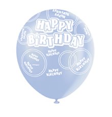 Ballon de baudruche bleuHappy Birthday