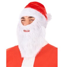 Bonnet Père Noël avec barbe adulte Noël