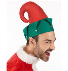Chapeau lutin avec grelots Noël adulte