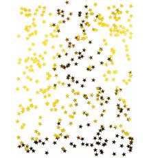 Confettis étoiles métallisés or 50g