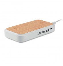 Hub en Bambou avec 4 Ports USB