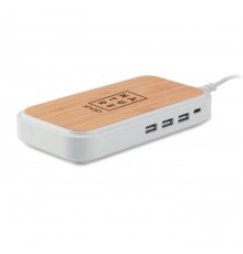 Hub en Bambou avec 4 Ports USB