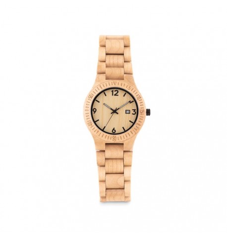 Montre en bois naturel