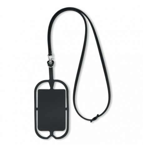 Lanyard avec Support en Silicone pour Smartphone