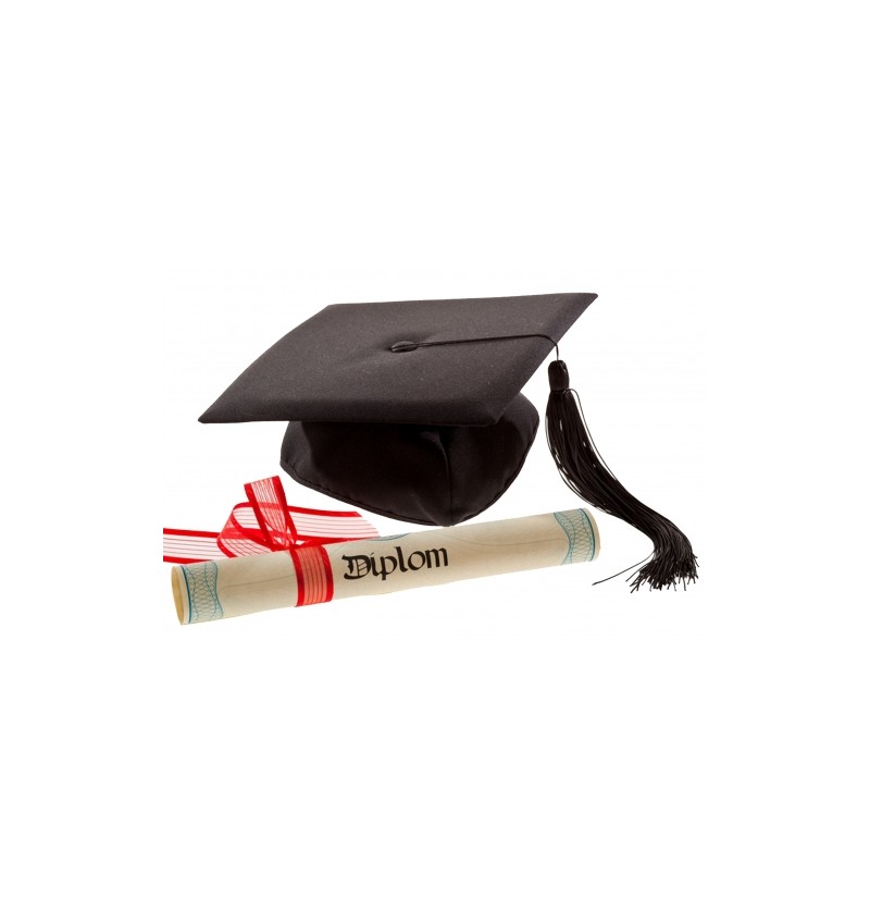 Chapeau De Diplômé Et Diplôme De Défilement Casquette Et Diplôme Chapeau De Diplômé Et Diplôme De Défilement Casquette Et Diplôme