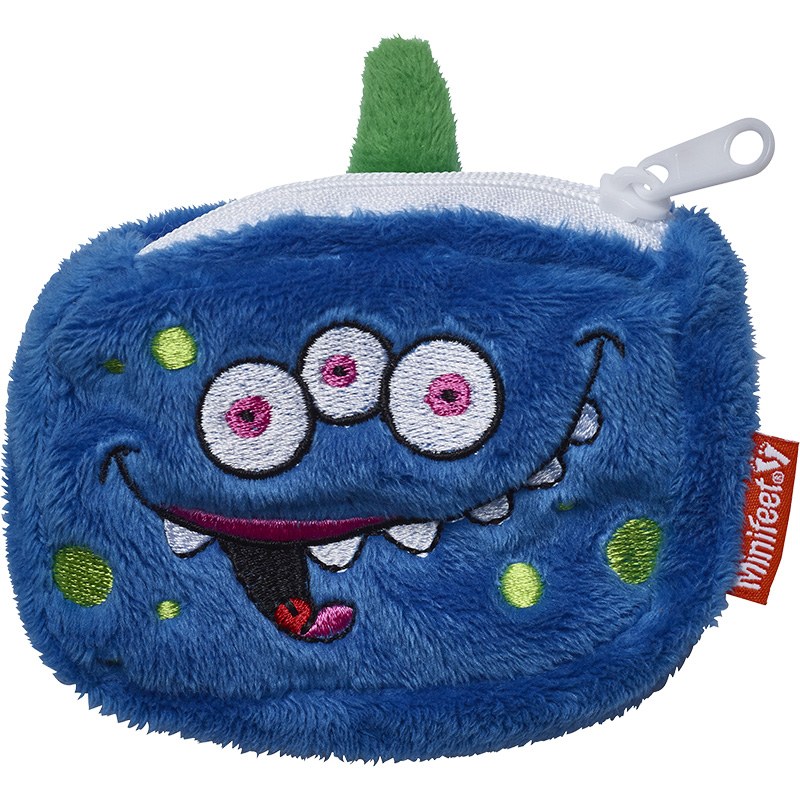 Peluche Porte Monnaie monstre bleu 10 cm