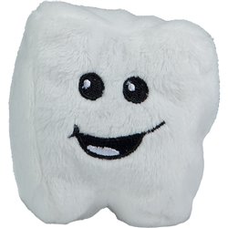 Peluche dent
 blanc 7 cm