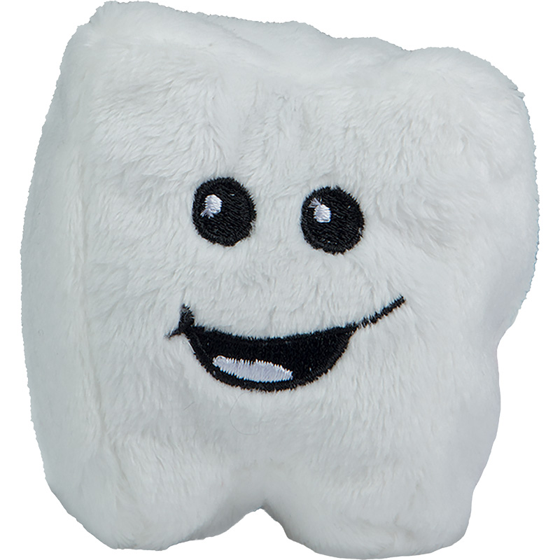 Peluche dent
 blanc 7 cm