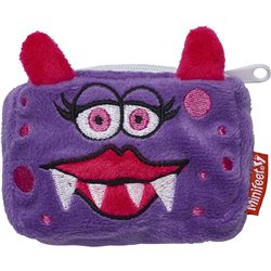 Peluche Porte Monnaie monstre violet 10 cm