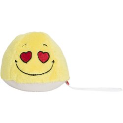 Peluche cool/coeur
 jaune 7 cm