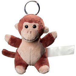 Porte clés peluche singe
 marron 10 cm