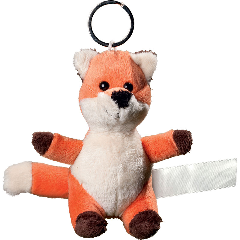 Porte clés peluche renard
 orange 10 cm