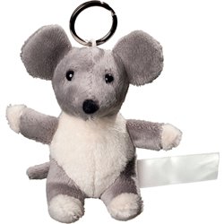 Porte clés peluche souris
 gris 10 cm