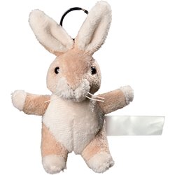 Porte clés peluche lapin
 crème 10 cm