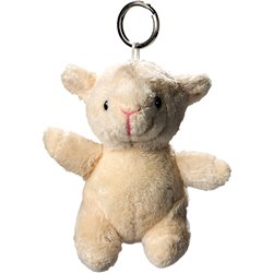 Porte clés peluche mouton
 crème 10 cm