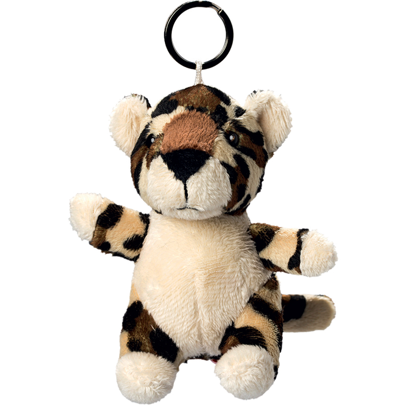 Porte clés peluche léopard
 brun safari 10 cm