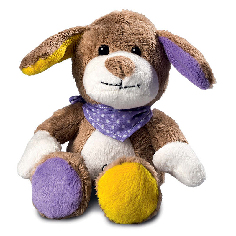 Peluche chien
 multicolore 12 cm