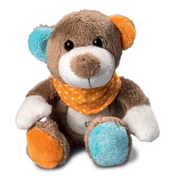 Peluche ours
 multicolore 12 cm