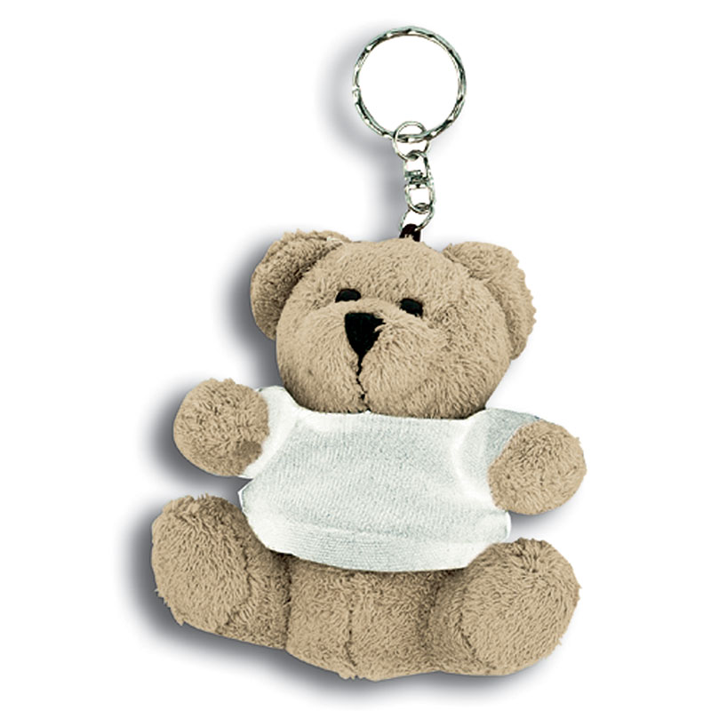 Porte clés peluche ours
 marron 12 cm