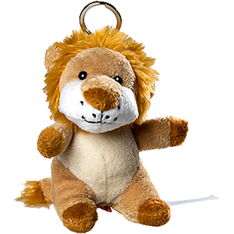 Porte clés peluche lion
 marron 10 cm