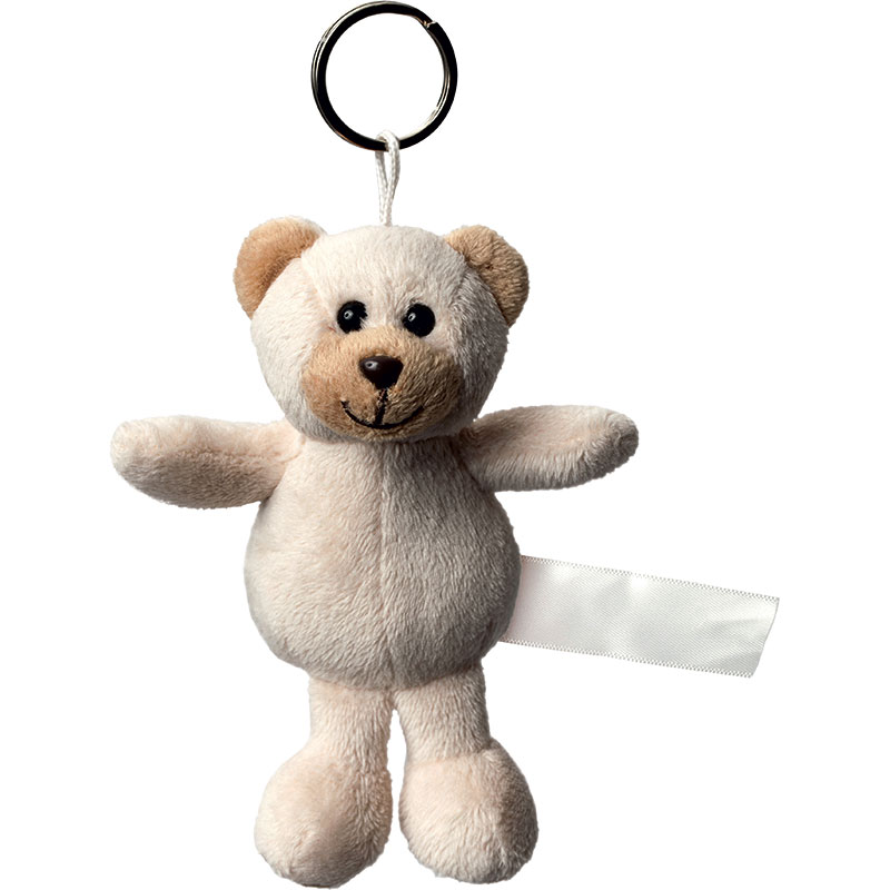 Porte clés peluche ours
 marron clair 8 cm