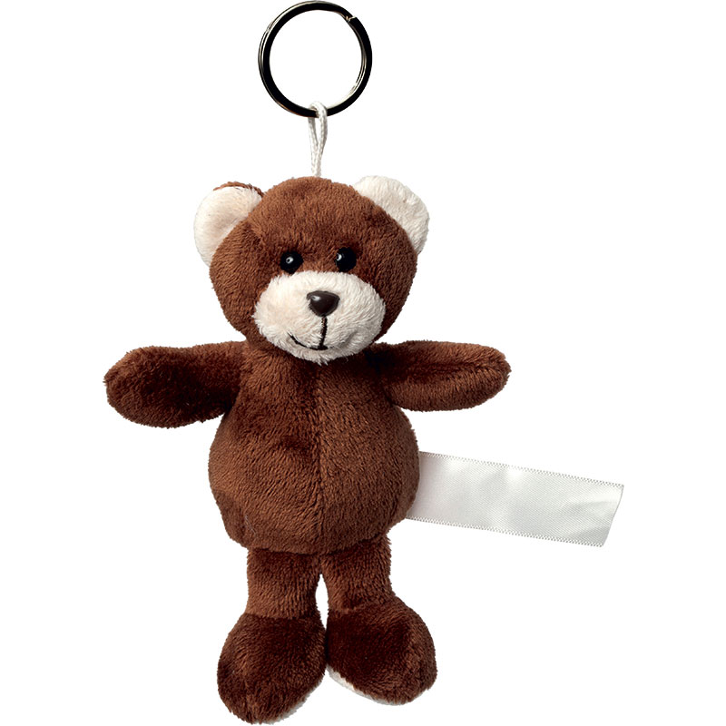 Porte clés peluche ours
 marron foncé 8 cm