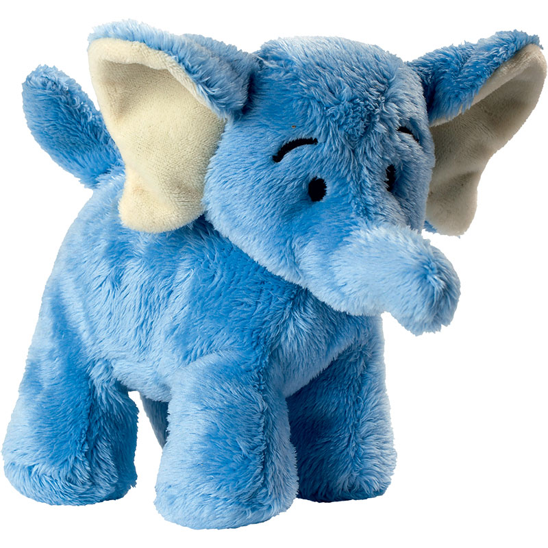 Peluche éléphant
 bleu clair 15 cm