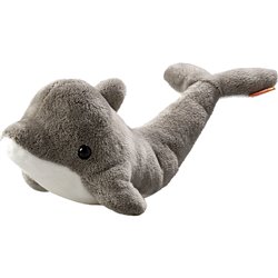 Peluche dauphin
 gris 28 cm