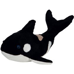 Peluche orque
 noir et blanc 22 cm