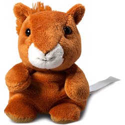 Peluche écureuil
 marron 12 cm