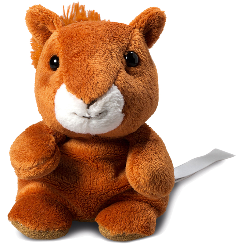 Peluche écureuil
 marron 12 cm