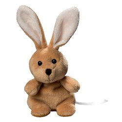 Peluche lapin
 beige 12 cm