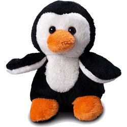 Peluche pingouin
 noir 12 cm