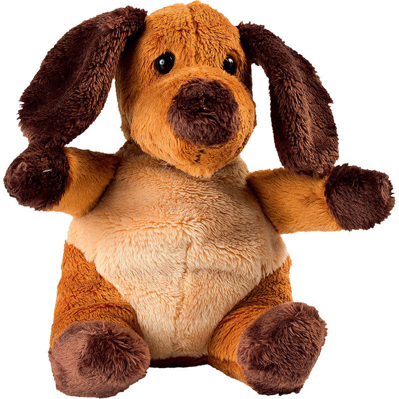 Peluche chien
 marron 14 cm