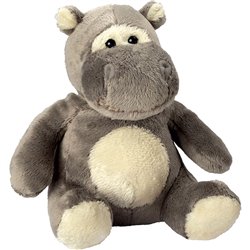 Peluche hippopotame
 gris 13 cm