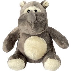 Peluche rhinocéros
 gris 14 cm