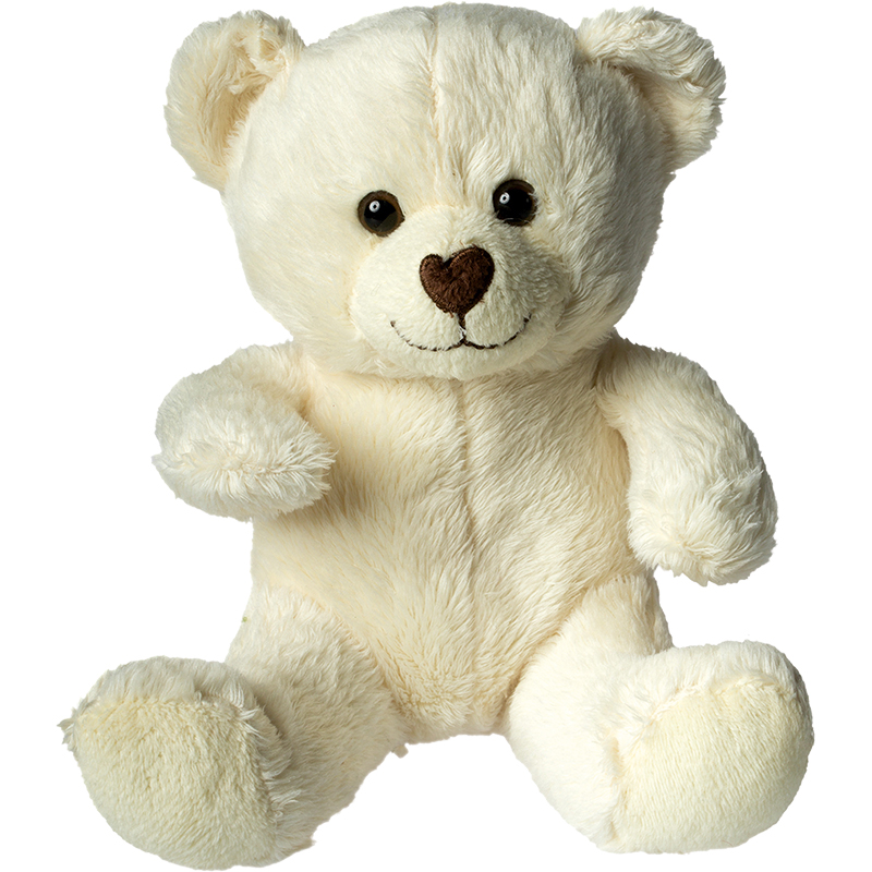 Peluche ours
 blanc cassé 14 cm