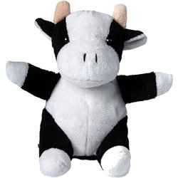 Peluche vache
 noir et blanc 14 cm