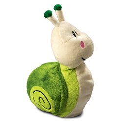 Peluche escargot
 vert 20 cm